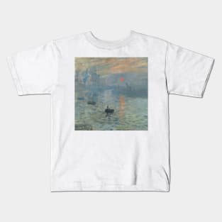 Impression, Sunrise (Monet) Kids T-Shirt